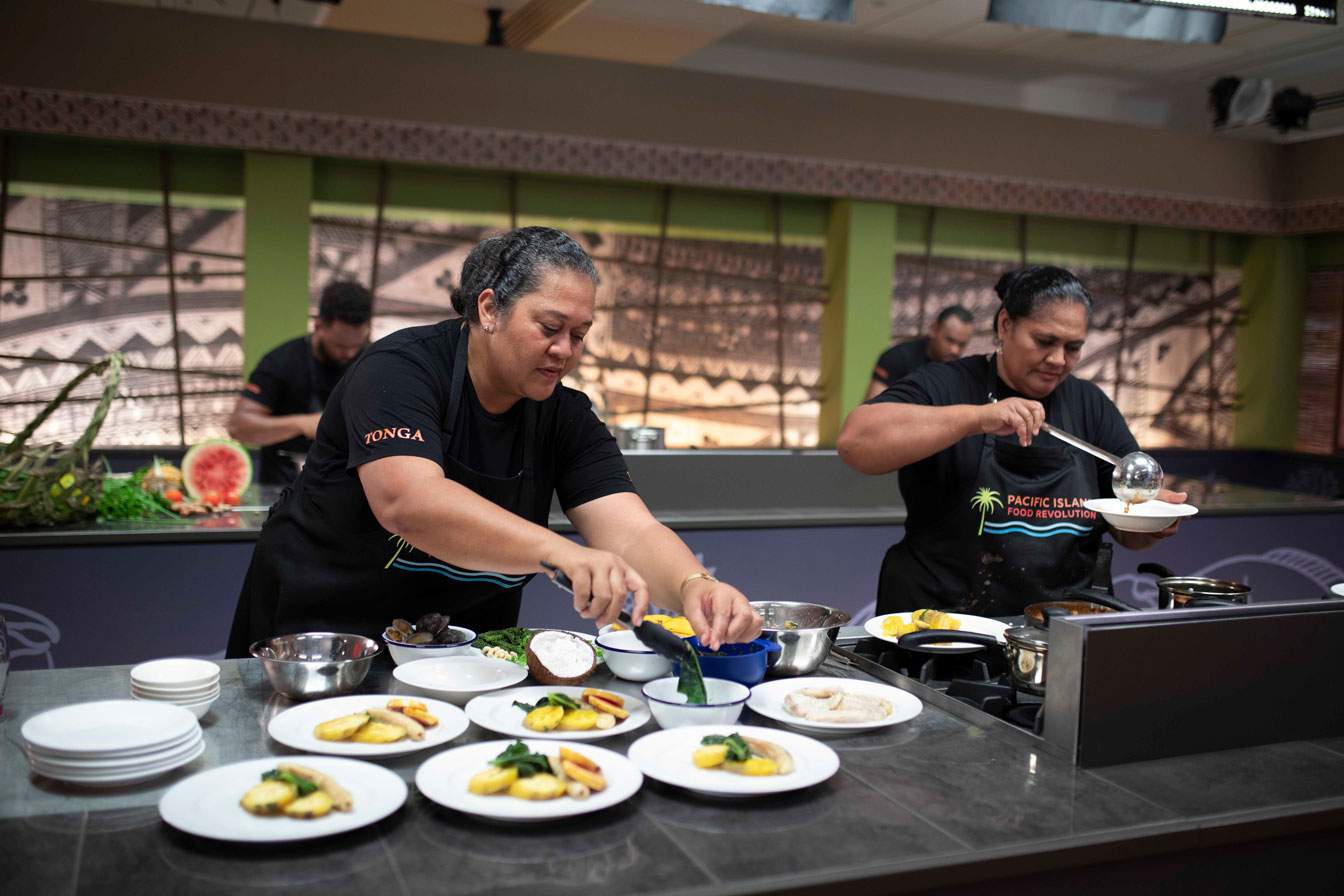 Taufa Halateu and Sela Latailakepa - The 'Ministers Wives' from Tonga